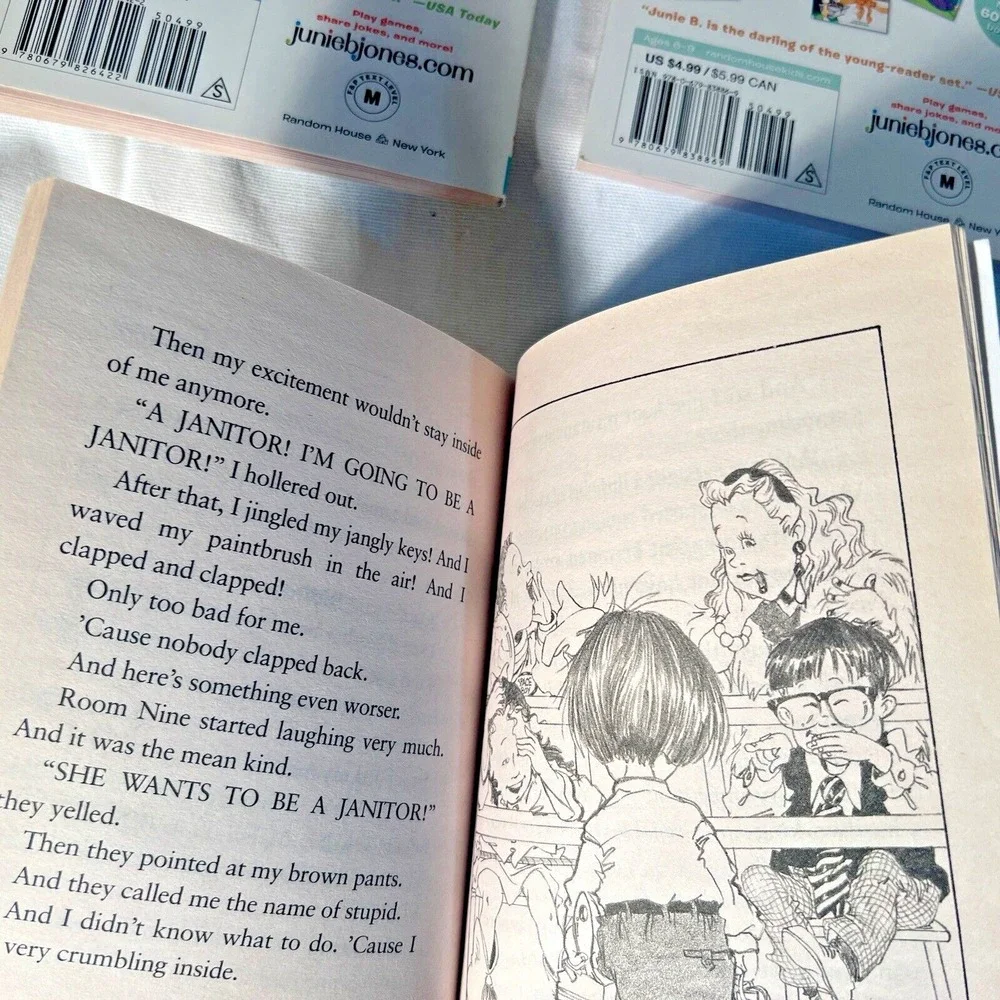Paperback Books Junie B. Jones Lot Of 4 Children's Books‎ #1-4